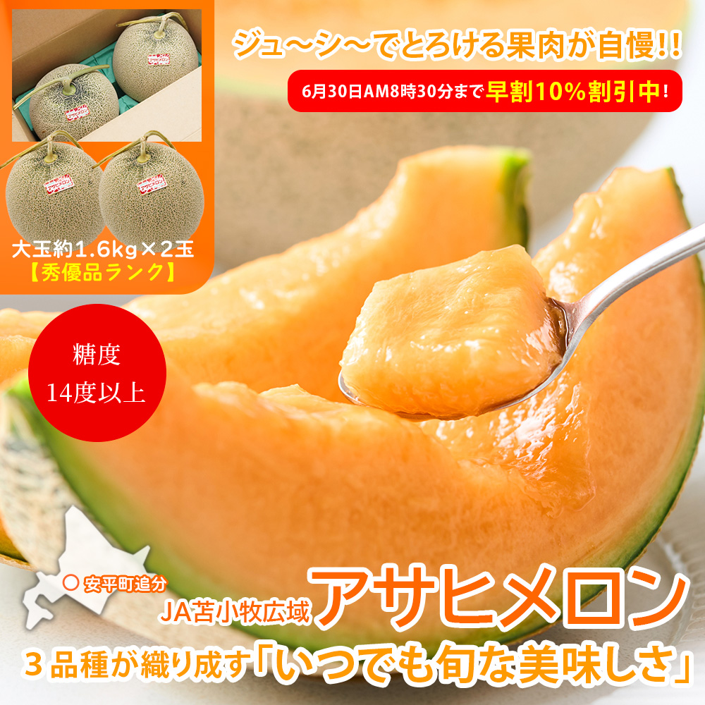 早割アサヒメロンの通販お取り寄せ