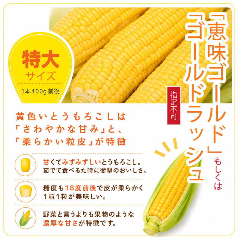 北海道産とうもろこしの通販で大人気