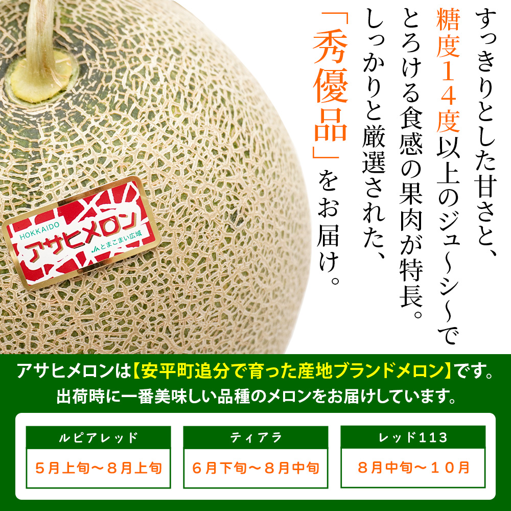 北海道のブランドメロン「アサヒメロン」