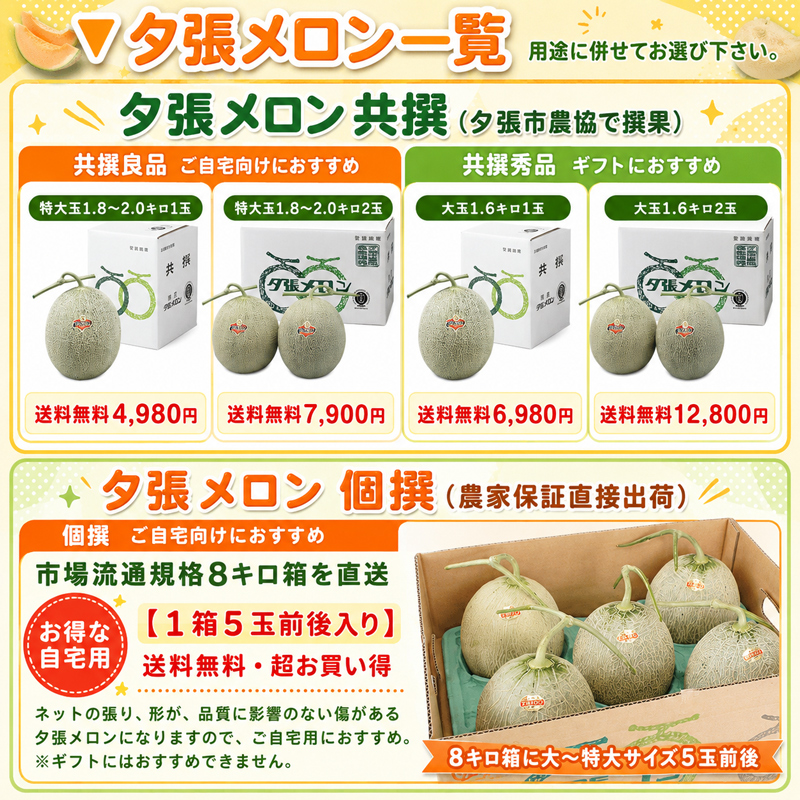夕張メロンの産地直送通販