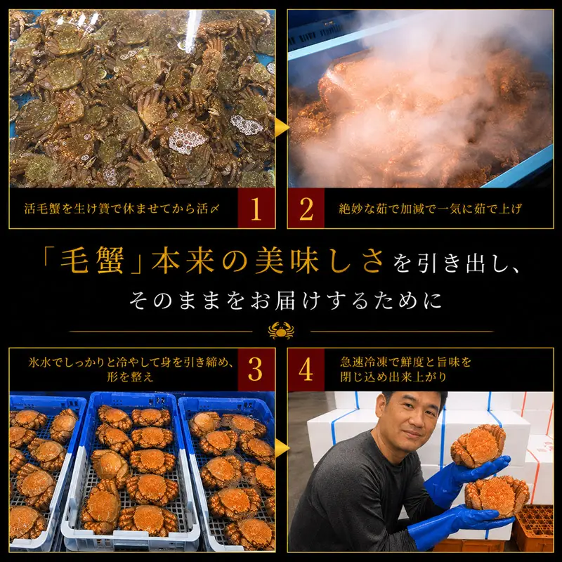 北海道稚内産海明け毛ガニ