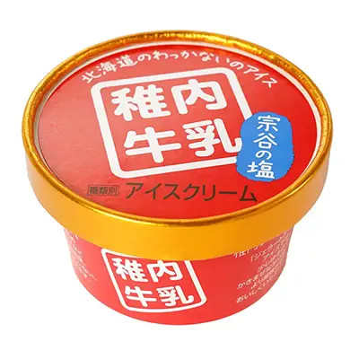 宗谷の塩味の稚内牛乳アイス