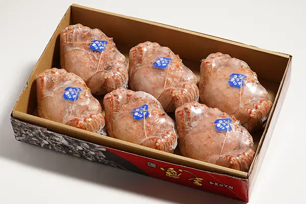 4kg6尾サイズは1箱に6尾入れ