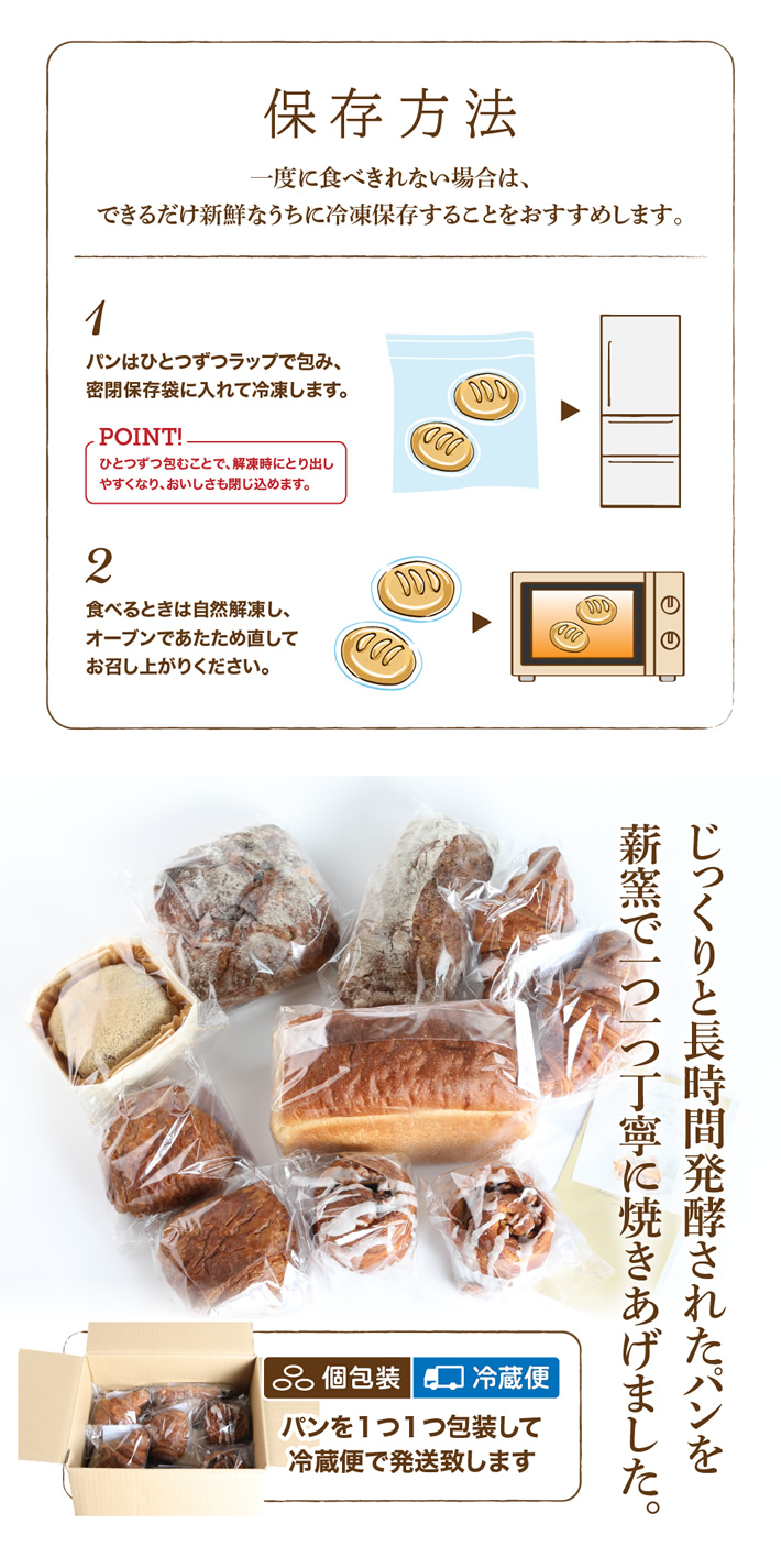 北海道産小麦で焼き上げたパン