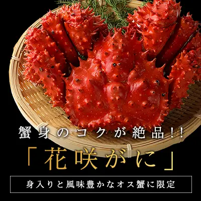 希少な特大サイズの花咲ガニ通販お取り寄せ