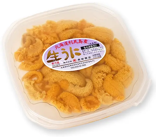 第4期予約販売】利尻島産 最高級キタムラサキウニ200グラム 塩水パック