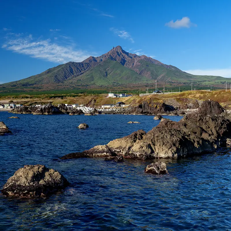 利尻島と海の風景